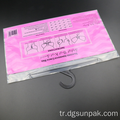 Tshirt Lingerie Baskı Giysileri Giysi Ambalaj Kanca Çantası